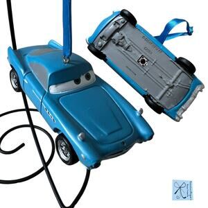 Disney Store Disney Pixar Cars 2 Finn McMissle Car Ornament Not Tested